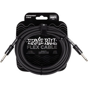 Ernie Ball Flex Instrument Cable 20ft - Black