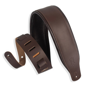 Levy's DM1PD Padded Leather Guitar Strap - Brown