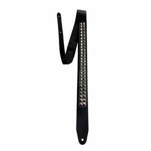 Leather Graft Extra Long Pyramid Guitar Strap - 2 Row
