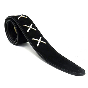 Leather Graft Gilmour X Guitar Strap - Black