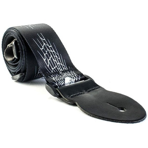 Leather Graft Graphic Series Guitar Strap  - Spider Skull