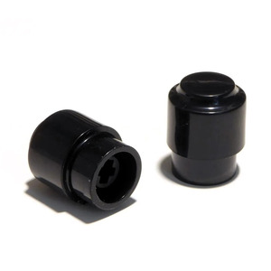 Guitar Gear Tele Top Hat Switch Tip - Black - Tele Round Switch Tip