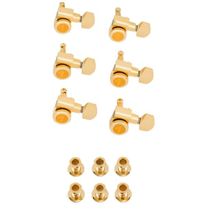 Fender Locking Tuning Machines for Strat or Tele  - 6 In Line - Gold