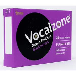 Vocalzone Throat Pastilles - Blackcurrant (Sugar Free)