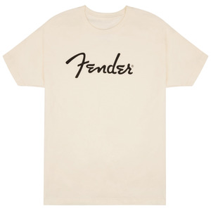 Fender T-Shirt - Spaghetti Logo / Olympic White 