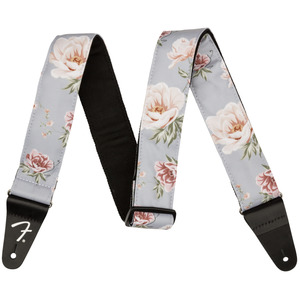 Fender Floral Guitar Strap  - Grey