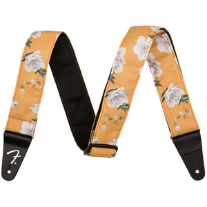 Fender Floral Guitar Strap  - Marigold