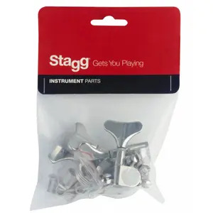 Stagg Modern Style Bass Machine Heads - 4 In Line - Chrome