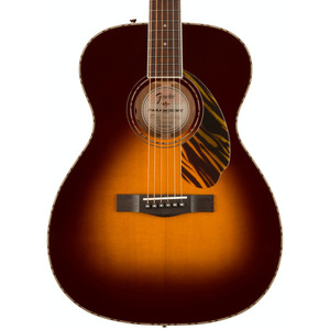 Fender Paramount PO-220E Orchestra Electro-Acoustic Guitar - 3-Tone Vintage Sunburst