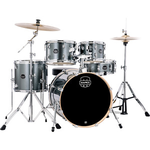 Mapex Venus Drum Kit 20" Fusion inc. Cymbals & Hardware - Steel Blue Metalluc