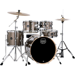 Mapex Venus Drum Kit 20" Fusion inc. Cymbals & Hardware - Copper Metallic