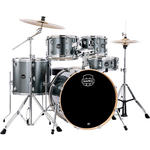 Mapex Venus Drum Kit 22" Rock inc. Cymbals & Hardware - Steel Blue Metallic