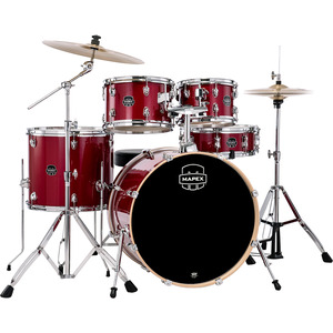 Mapex Venus Drum Kit 22" Rock inc. Cymbals & Hardware - Crimson Rd Sparkle