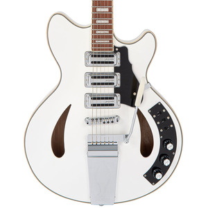 Vintage Revo Series Custom Supreme Guitar - Arctic White - 