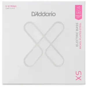 D'Addario XS Coated Nickel Bass Guitar 5-String Set - 45-130