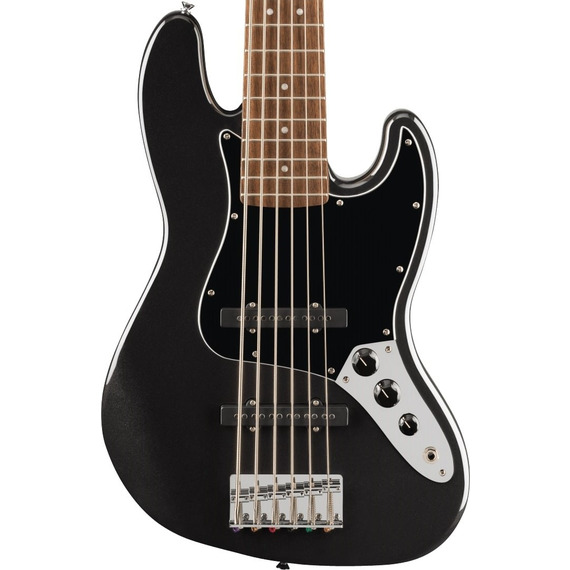 Squier Affinity Jazz Bass VI -  Black Metallic Laurel
