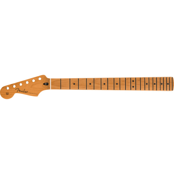Fender Satin Roasted Maple Left Handed Stratocaster Neck - Maple - Flat Oval Shape