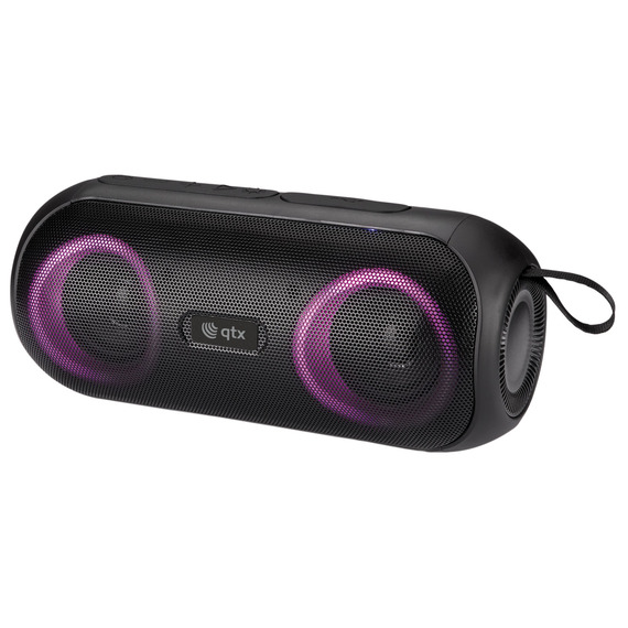QTX PartyPod Portable Bluetooth Party Speaker with lights