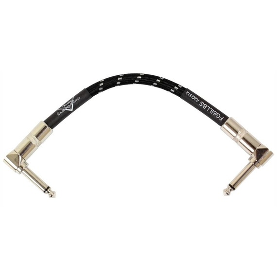 Fender Black Tweed Patch Cable - 6"