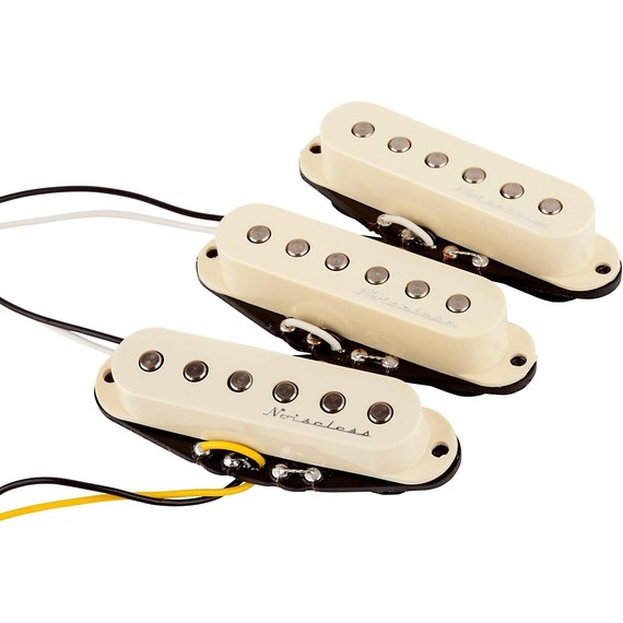 Fender Hot Noiseless Pick Up 3 Set - Strat - Aged White