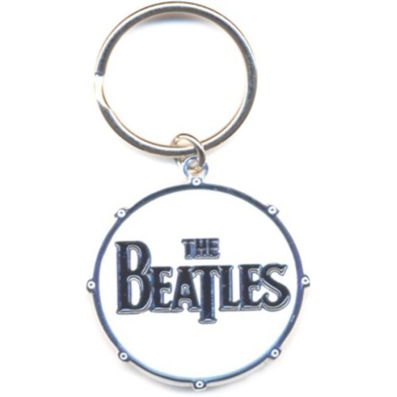 Official Beatles Drum Logo Key Ring