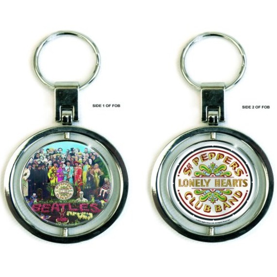 Official Beatles Spinning Sgt Pepper Key Ring