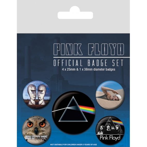 Official Pink Floyd Badge Set - Set of 5