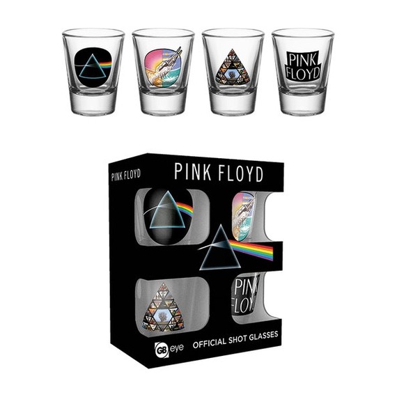 Official Pink Floyd Shot Glasses - Set of 4