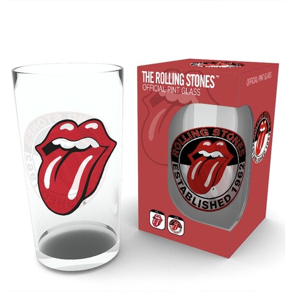Official Rolling Stones Large Glass - Tongue