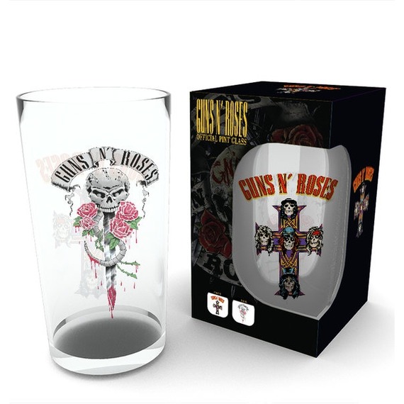Official Gun N Roses Large Glass