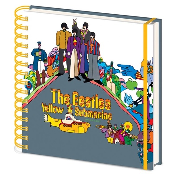 Official Beatles Square Notebook - Yellow Submarine