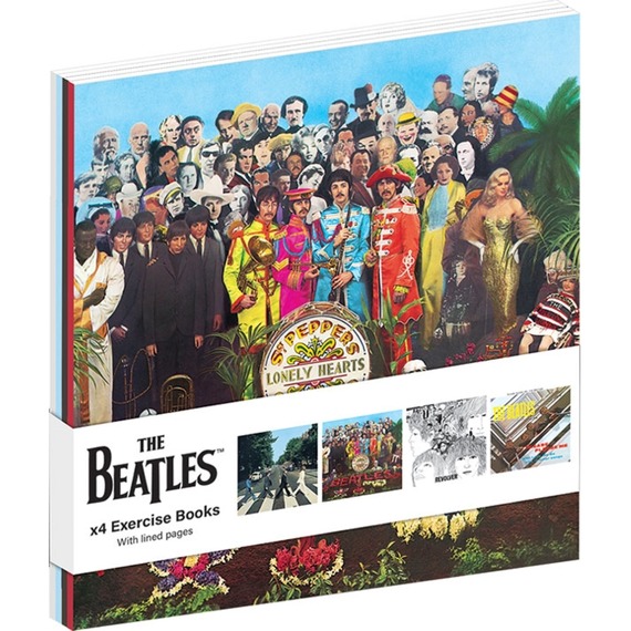 Official Beatles A6 Exercise Books - Set of 4