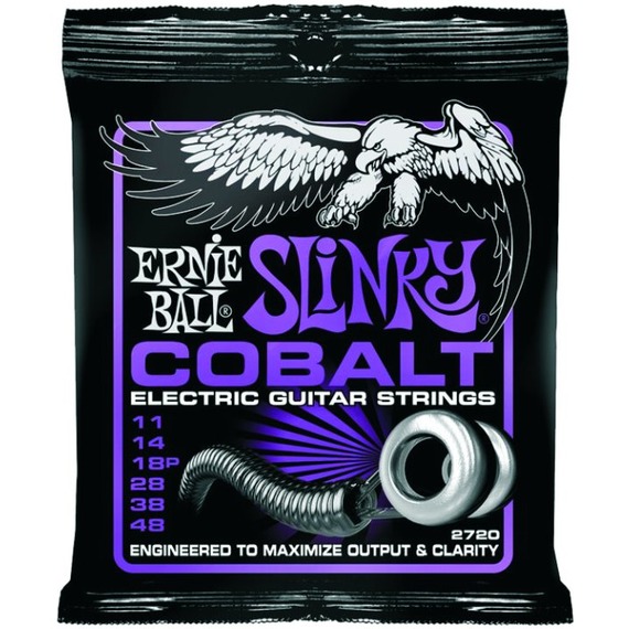 Ernie Ball Cobalt Power Slinky Electric Guitar Strings - 11-48