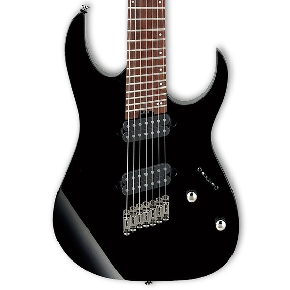 Ibanez RGMS7 7-String Multi-Scale Electric Guitar - Black
