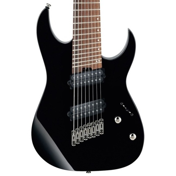 Ibanez RGMS8 8-String Multi-Scale Electric Guitar - Black