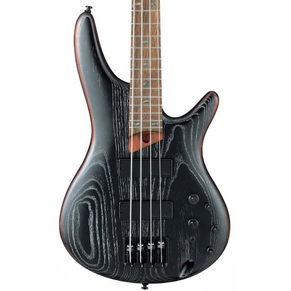 Ibanez SR670 4-String Bass Guitar - Silver Wave Black Flat