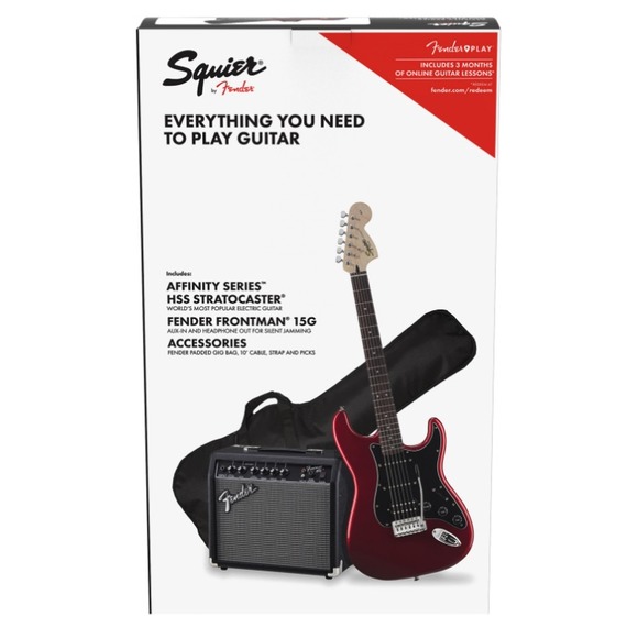 Squier HSS Strat Package with 15G Amp