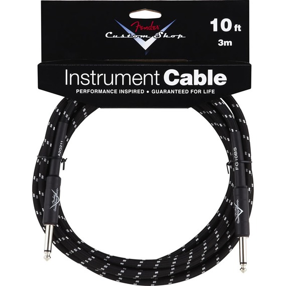 Fender Custom Shop Black Tweed Instrument Cable 
