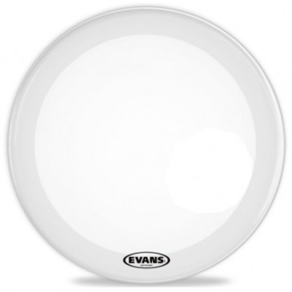 Evans EQ3 Resonant Coated White Bass Drum Head NO PORT