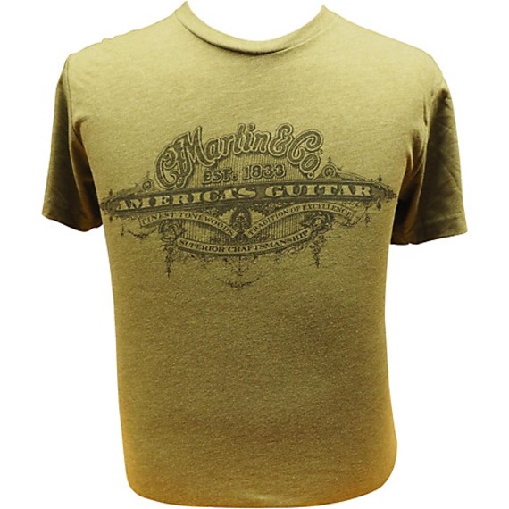 Martin C F Martin Clothing - T Shirt - Americas Guitar Military Green