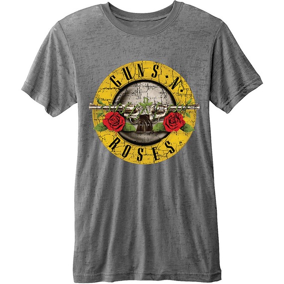Official Guns N Roses Burn-Out Logo T-Shirt