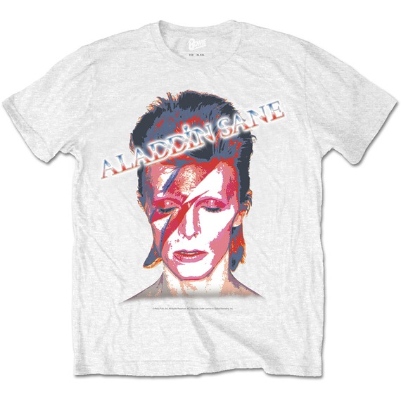 Official David Bowie Alladin Sane Logo T-Shirt