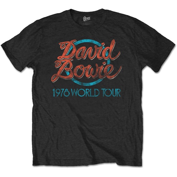 Official David Bowie 1978 World Tour T-Shirt