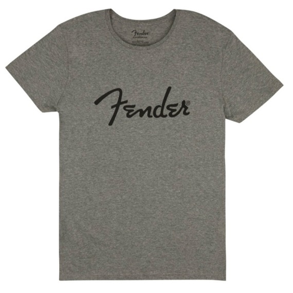 Fender T-Shirt - Spaghetti Logo / Grey