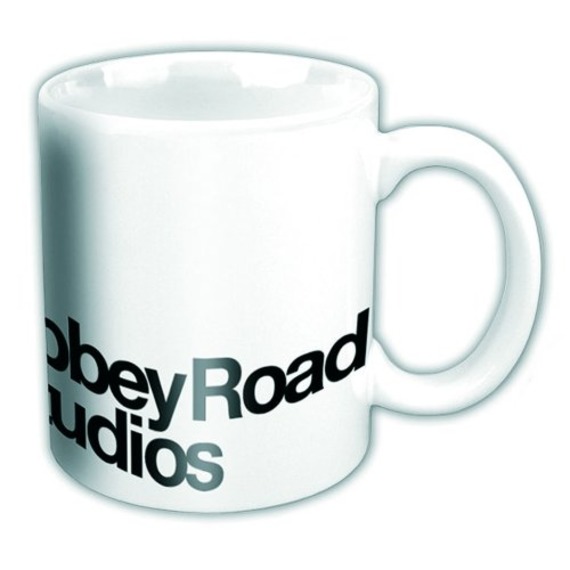 Official Abbey Road Studios Boxed Mug - Black Logo On White