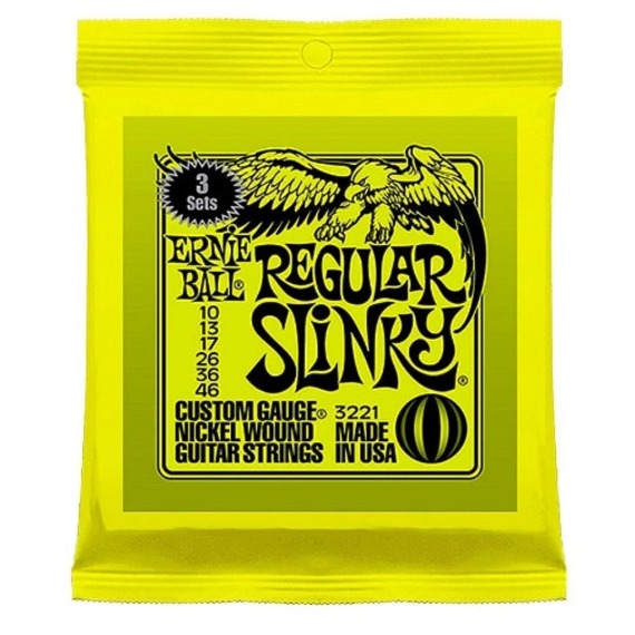 Ernie Ball Regular Slinky Electric Guitar Strings - 3 Sets
