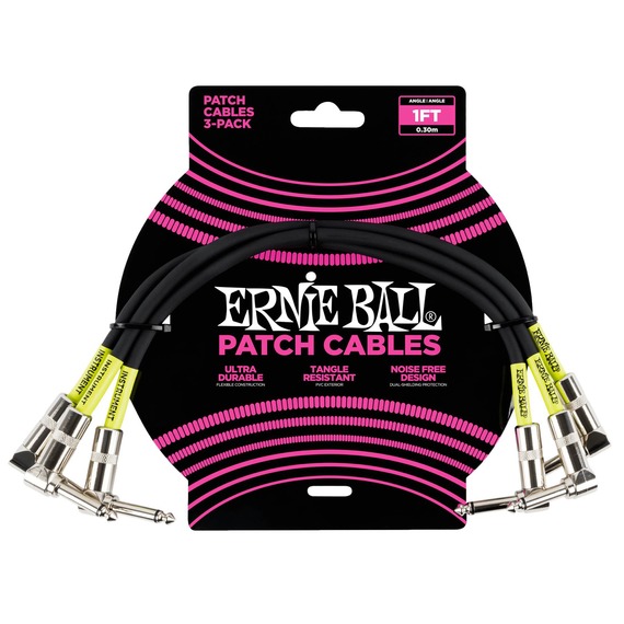 Ernie Ball Patch Cable 3 Pack