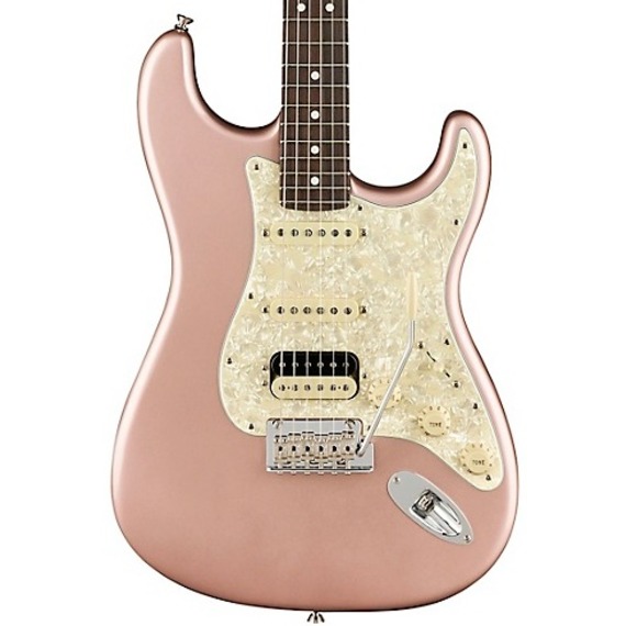 Fender Limited Edition American Pro Stratocaster HSS - Rose Gold / Rosewood
