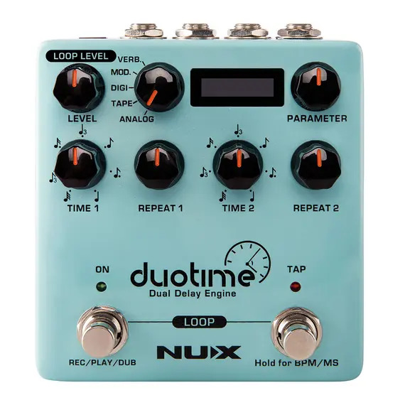 NUX Duo Time Dual Delay Engine Pedal