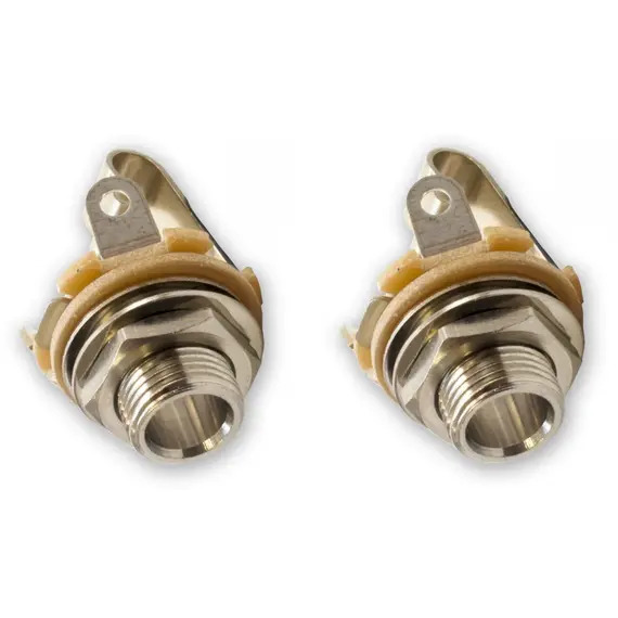 Fender 1/4" Mono Guitar Output Jack Socket - 2 Pack